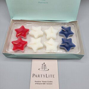 PartyLite American Heritage Floater Candles Red White and Blue Independence Day